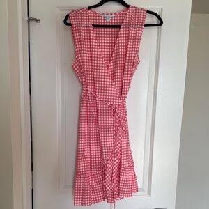 Southern Tide Red and White Wrap Sundress